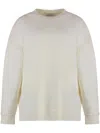 Max Mara Elvira Wool And Cashmere Sweater In White