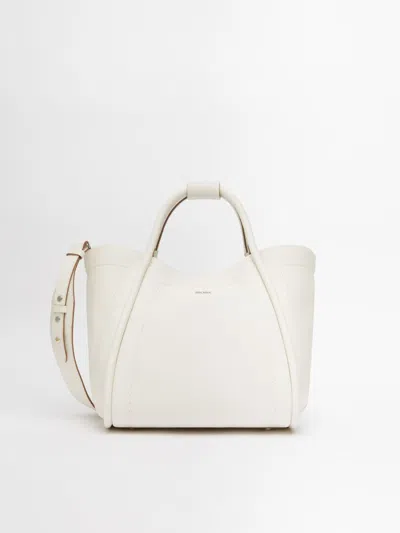 Max Mara Drummedmarines Handbag White