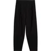 Max Mara Duomo Button Detail Tapered Pants In Black