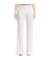 Max Mara Duomo Straight Casual Pants In White