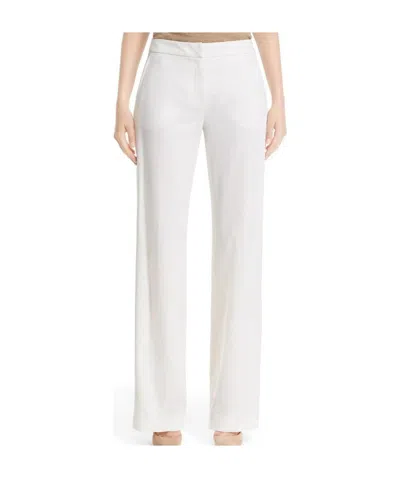 Max Mara Duomo Straight Casual Pants In White