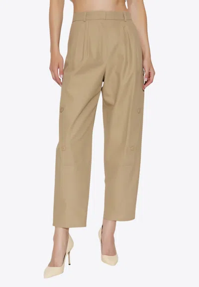 Max Mara Duomo Tailored Pants In Brown