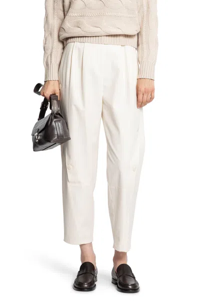 Max Mara Duomo Trousers In White