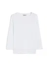 Max Mara Durata Jersey Boat-neck T-shirt In Optical White