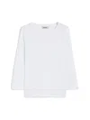 Max Mara Durata Jersey Boat-neck T-shirt In Optical White