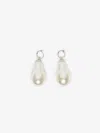Max Mara Earrings With Baroque Pearl In Silver