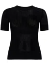 Max Mara Ebbri Crewneck Mesh-knit Sweater In Blue