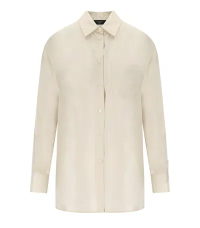 Max Mara Weekend Ebbri Ivory Shirt In Neutral