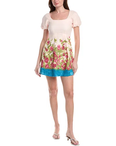 Max Mara Ebbro Linen-blend Dress In Multi