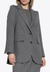 Max Mara Ebridi Wool And Silk Single-breasted Blazer
