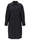 Max Mara Women Rain Trench Coat In Black