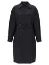 Max Mara Long-sleeved Windbreaker In Blue