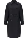 Max Mara Long-sleeved Windbreaker In Blue
