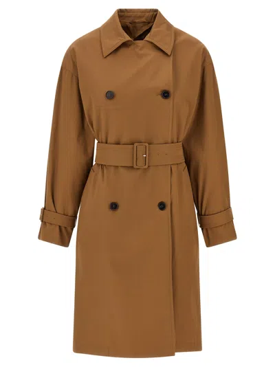 Max Mara Ebrien Trench Coat In Brown