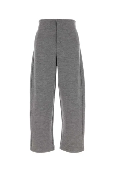 Max Mara Ebrien Wool-blend Pant For Women In Grey