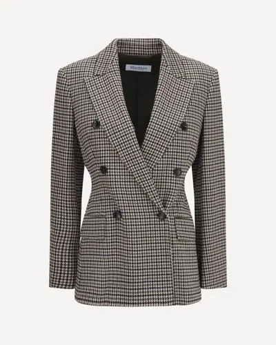 Max Mara Eccelso Double-breasted Blazer In Multicolour
