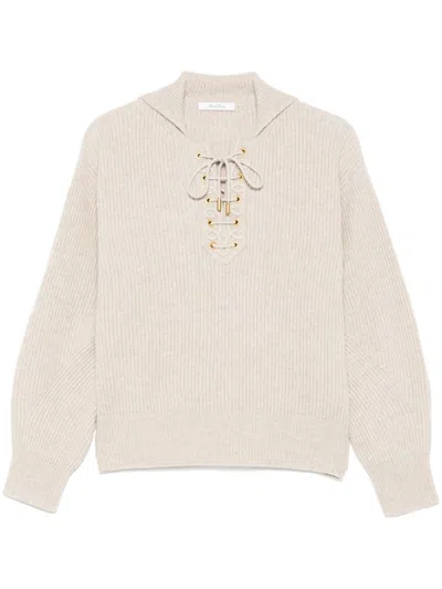 Max Mara Eccelso Sweater In Neutrals