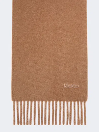 Max Mara Écharpe En Laine Teinte En Fil In Poil De Chameau