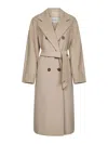 Max Mara Women Ecru 101801 Icon Coat Madame Coat In Neutral