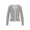 Max Mara Button-down V-neck Sweater In Soft Virgin Wool