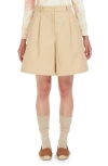 Max Mara Ecuba High Waist Bermuda Shorts In Colonial