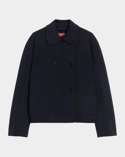 MAX MARA EDEN DOUBLE-BREASTED BROADCLOTH JACKET
