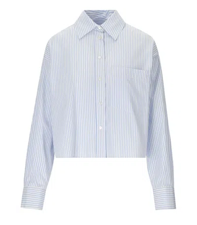 Max Mara Eden Light Blue Striped Shirt