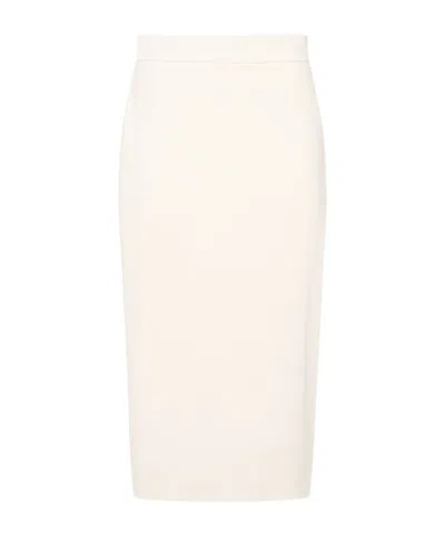 Max Mara Eden Mid-length Skirt In White