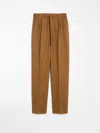 Max Mara Edere Wool And Silk Straight-leg Pants