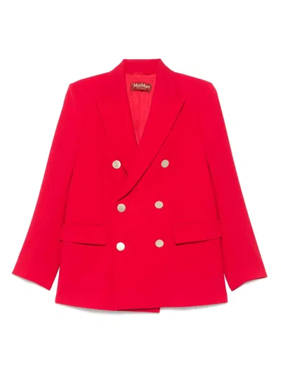 Max Mara Edicola Blazer In Red