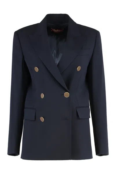 MAX MARA EDICOLA DOUBLE-BREASTED WOOL BLAZER