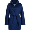 Max Mara Edile Cashmere Double Face Wrap Coat In Blue