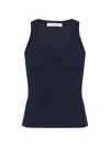 Max Mara Geripptes Editta Strick-tanktop In Blue