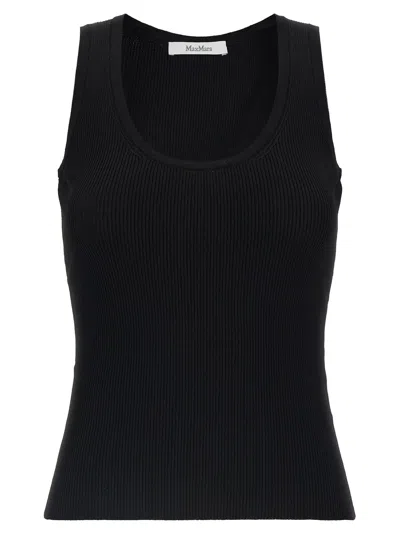 Max Mara Editta Tank Top In Black