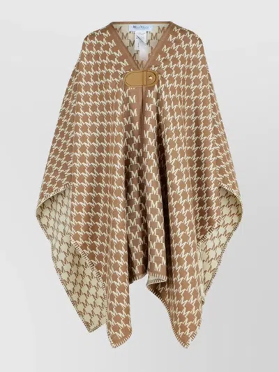 MAX MARA 'EDITTI' HOOD VIRGIN WOOL COTTON