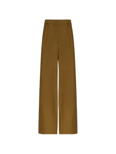 Max Mara Editto Wide-leg Trousers In Brown