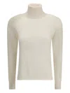 Max Mara Educata Turtleneck Sweater In White