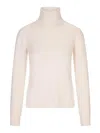 Max Mara Educata Turtleneck Sweater In White