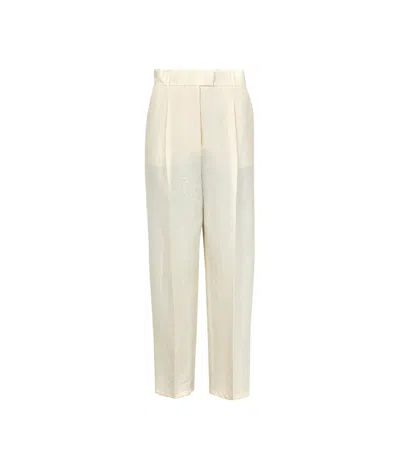 Max Mara Efedra Casual Pants In White