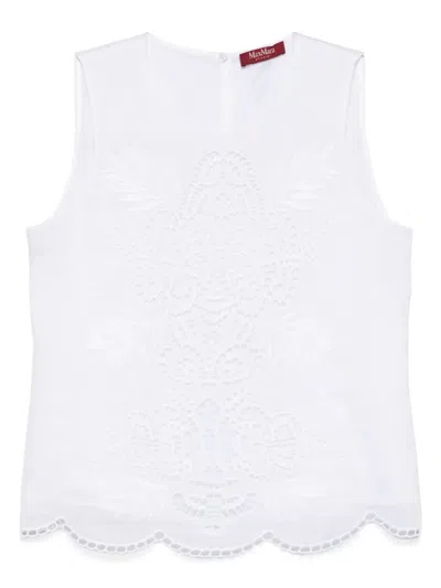 Max Mara Efeso Top In White