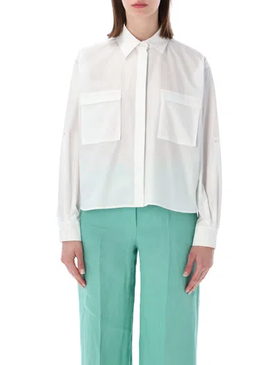 Max Mara Tenue Cotton Shirt In White