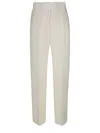 Max Mara Pleated Front Straight-leg Trousers In Neutral