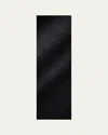 Max Mara Jacquard Silk And Cotton Stole In Black