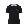 Max Mara Egidio Pocket Tipped Virgin Wool Sweater In Black
