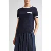 Max Mara Egidio Pocket Tipped Virgin Wool Sweater In Blue