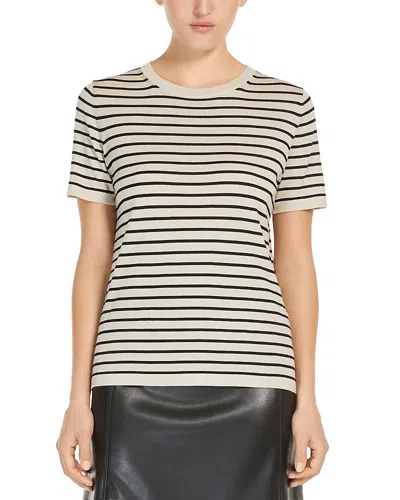 Max Mara Egidio Wool Striped Sweater In Beige