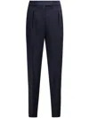 Max Mara Pressed-pleats Trousers In Black