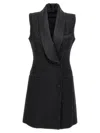 Max Mara "eiffel Piano" Dress In Black