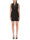 Max Mara "eiffel Piano" Dress In Black