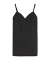 Max Mara Elam Pinstripe Sweetheart-neck Dress In Black